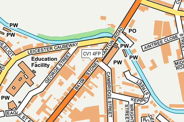 CV1 4FP map - OS OpenMap – Local (Ordnance Survey)