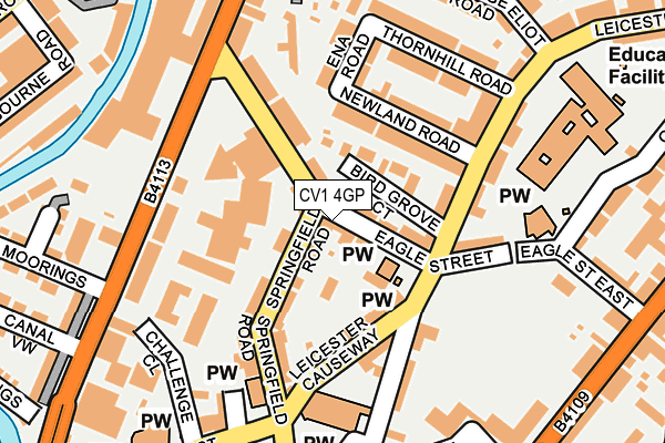 CV1 4GP map - OS OpenMap – Local (Ordnance Survey)