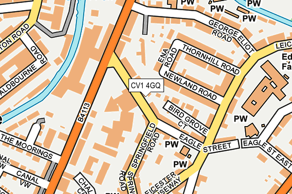 CV1 4GQ map - OS OpenMap – Local (Ordnance Survey)