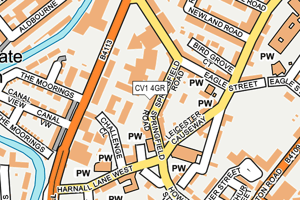 CV1 4GR map - OS OpenMap – Local (Ordnance Survey)