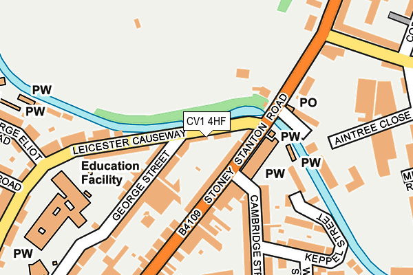 CV1 4HF map - OS OpenMap – Local (Ordnance Survey)