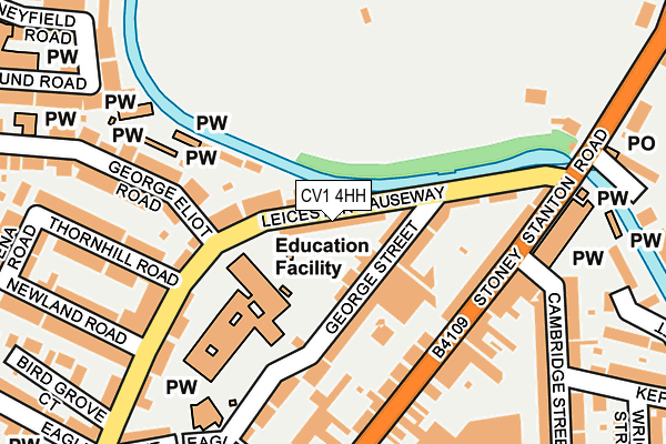 CV1 4HH map - OS OpenMap – Local (Ordnance Survey)