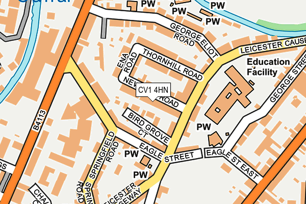 CV1 4HN map - OS OpenMap – Local (Ordnance Survey)