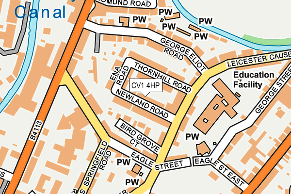CV1 4HP map - OS OpenMap – Local (Ordnance Survey)