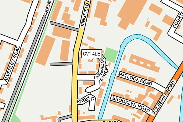 CV1 4LE map - OS OpenMap – Local (Ordnance Survey)