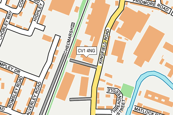 CV1 4NG map - OS OpenMap – Local (Ordnance Survey)