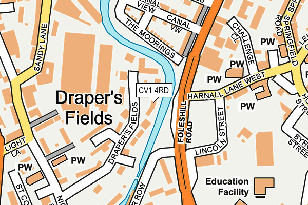 CV1 4RD map - OS OpenMap – Local (Ordnance Survey)