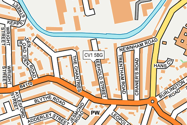 CV1 5BG map - OS OpenMap – Local (Ordnance Survey)