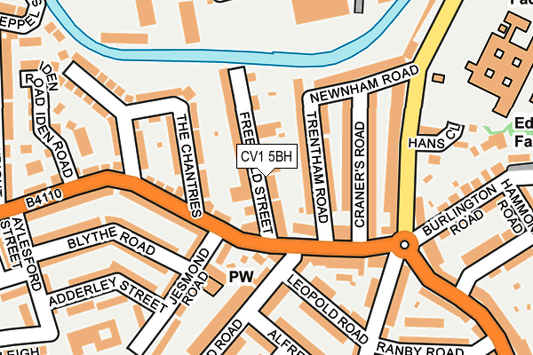 CV1 5BH map - OS OpenMap – Local (Ordnance Survey)
