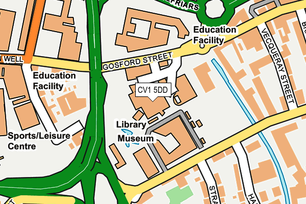 CV1 5DD map - OS OpenMap – Local (Ordnance Survey)