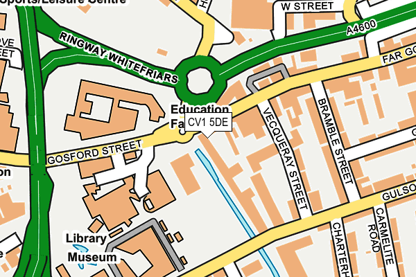 CV1 5DE map - OS OpenMap – Local (Ordnance Survey)
