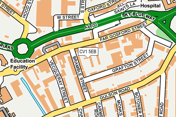 CV1 5EB map - OS OpenMap – Local (Ordnance Survey)