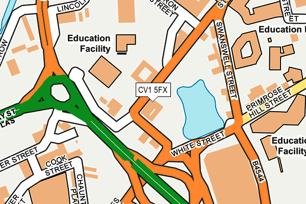 CV1 5FX map - OS OpenMap – Local (Ordnance Survey)