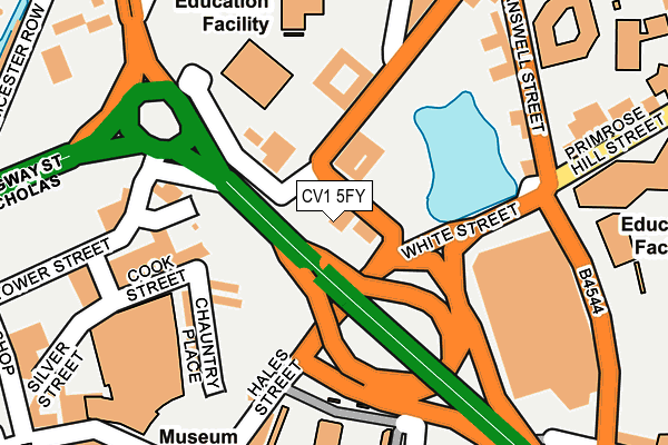 CV1 5FY map - OS OpenMap – Local (Ordnance Survey)