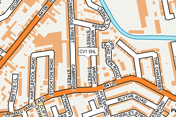 CV1 5HL map - OS OpenMap – Local (Ordnance Survey)
