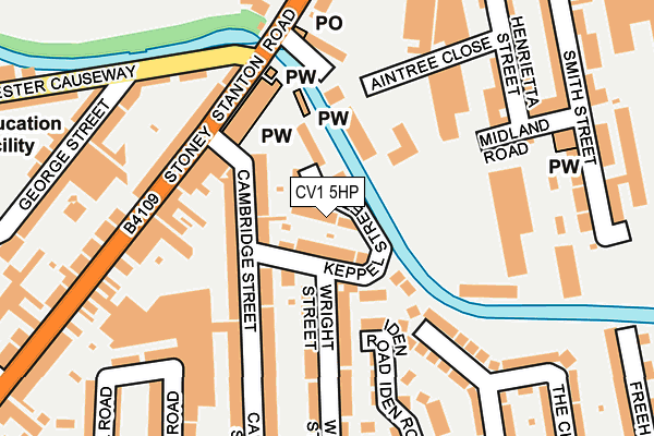 CV1 5HP map - OS OpenMap – Local (Ordnance Survey)