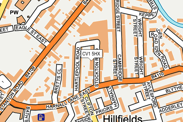 CV1 5HX map - OS OpenMap – Local (Ordnance Survey)