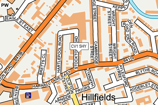 CV1 5HY map - OS OpenMap – Local (Ordnance Survey)