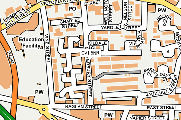 CV1 5NR map - OS OpenMap – Local (Ordnance Survey)