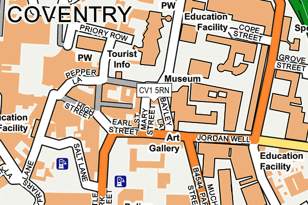 CV1 5RN map - OS OpenMap – Local (Ordnance Survey)