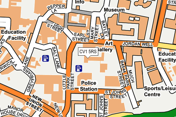 CV1 5RS map - OS OpenMap – Local (Ordnance Survey)