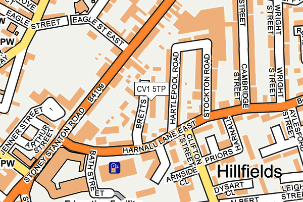 CV1 5TP map - OS OpenMap – Local (Ordnance Survey)