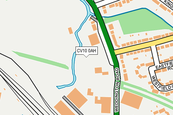 CV10 0AH map - OS OpenMap – Local (Ordnance Survey)