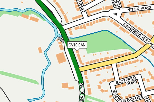 CV10 0AN map - OS OpenMap – Local (Ordnance Survey)