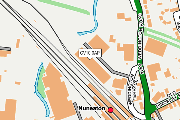 CV10 0AP map - OS OpenMap – Local (Ordnance Survey)