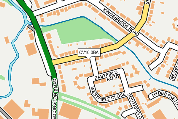 CV10 0BA map - OS OpenMap – Local (Ordnance Survey)