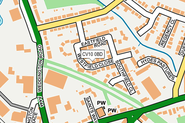 CV10 0BD map - OS OpenMap – Local (Ordnance Survey)