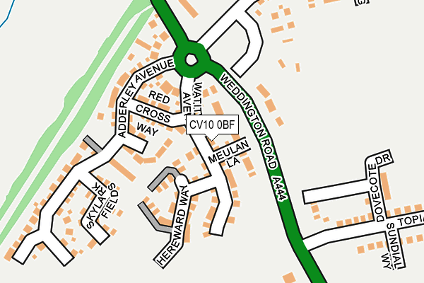 CV10 0BF map - OS OpenMap – Local (Ordnance Survey)