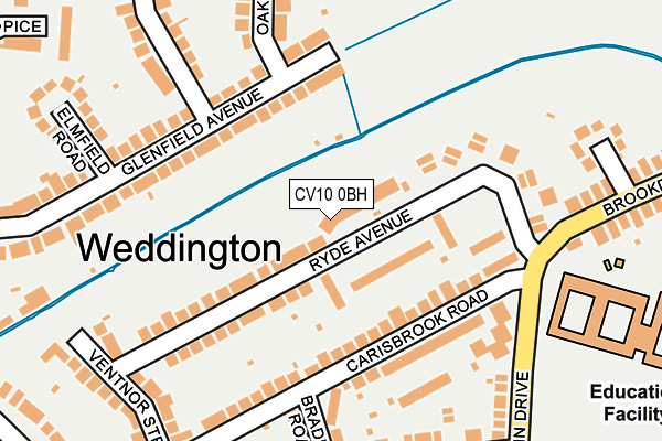 CV10 0BH map - OS OpenMap – Local (Ordnance Survey)