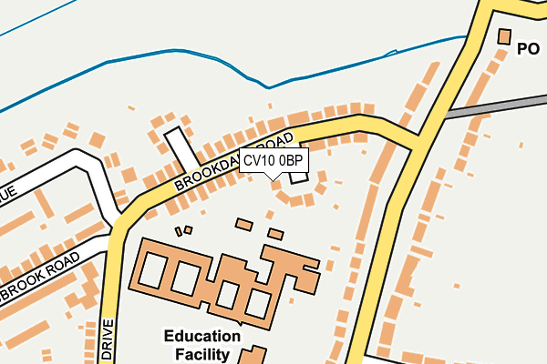 CV10 0BP map - OS OpenMap – Local (Ordnance Survey)