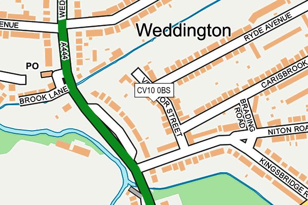 CV10 0BS map - OS OpenMap – Local (Ordnance Survey)