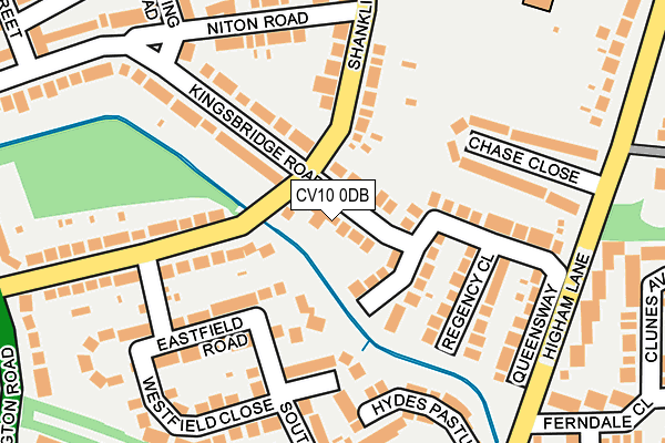 CV10 0DB map - OS OpenMap – Local (Ordnance Survey)