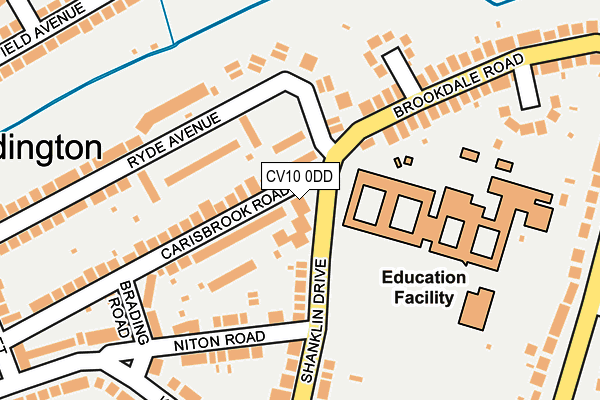 CV10 0DD map - OS OpenMap – Local (Ordnance Survey)