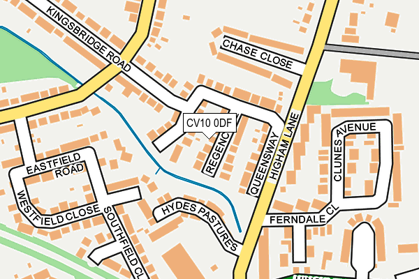 CV10 0DF map - OS OpenMap – Local (Ordnance Survey)