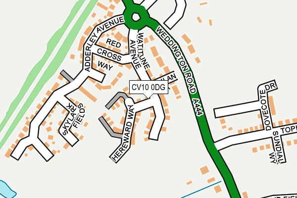 CV10 0DG map - OS OpenMap – Local (Ordnance Survey)