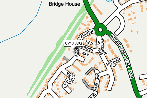 CV10 0DQ map - OS OpenMap – Local (Ordnance Survey)