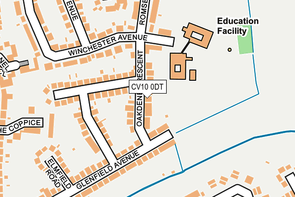 CV10 0DT map - OS OpenMap – Local (Ordnance Survey)