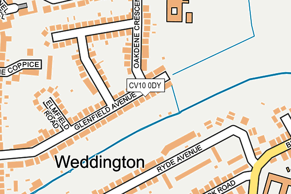 CV10 0DY map - OS OpenMap – Local (Ordnance Survey)