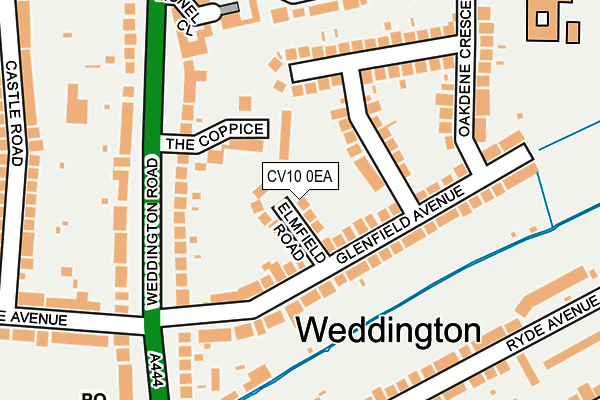 CV10 0EA map - OS OpenMap – Local (Ordnance Survey)