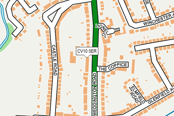 CV10 0ER map - OS OpenMap – Local (Ordnance Survey)
