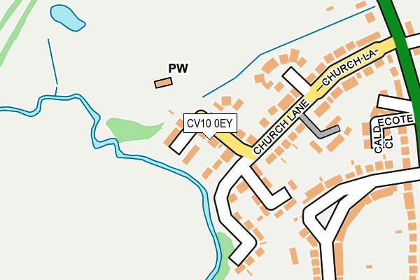 CV10 0EY map - OS OpenMap – Local (Ordnance Survey)