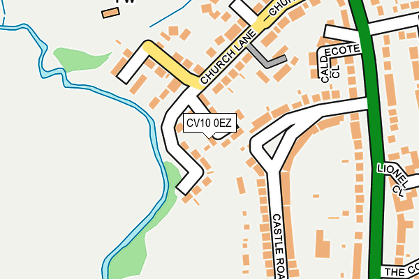 CV10 0EZ map - OS OpenMap – Local (Ordnance Survey)