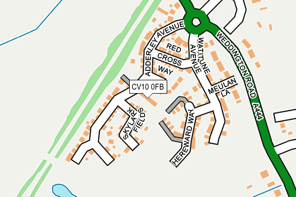 CV10 0FB map - OS OpenMap – Local (Ordnance Survey)