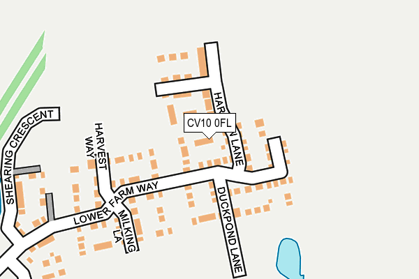 CV10 0FL map - OS OpenMap – Local (Ordnance Survey)