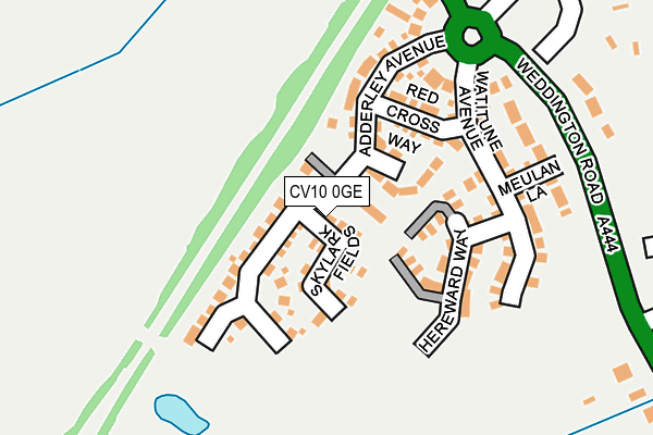 CV10 0GE map - OS OpenMap – Local (Ordnance Survey)