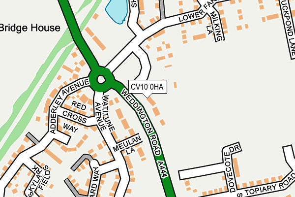 CV10 0HA map - OS OpenMap – Local (Ordnance Survey)